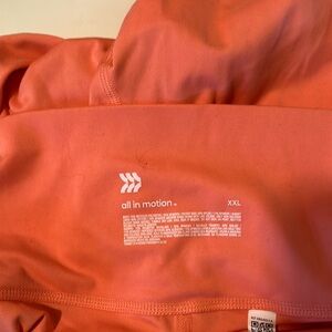 All in Motion Coral Biker Shorts